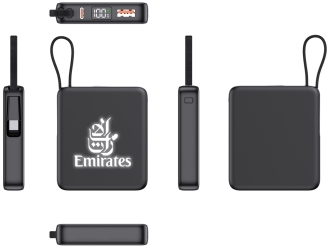 Изображение №3 | Внешний аккумулятор с подсветкой лого «Nex», 5000 мАч (черный)