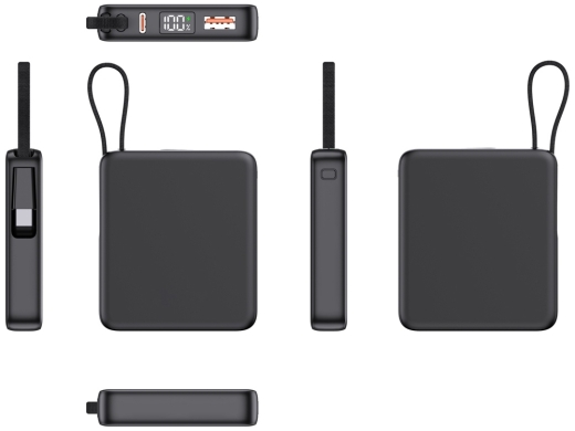 Изображение №4 | Внешний аккумулятор с подсветкой лого «Nex», 5000 мАч (черный)