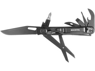 Изображение №1 | Нож-мультитул Rocktol 12 в 1 (черный)