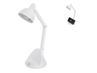 Изображение №1 | Настольный светильник с функцией беспроводной зарядки «Bendy» (белый)