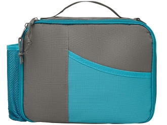 Изображение №2 | Изотермическая сумка-холодильник «Breeze New» для ланч-бокса (серый/голубой)