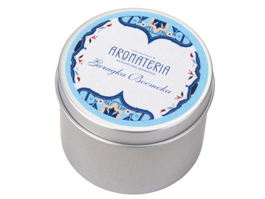 Изображение №5 | Набор: платок «Арабески» и свеча «Загадка Востока» (синий)