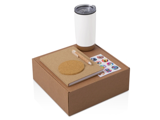 Изображение №1 | Набор «Earthly» с блокнотом, ручкой и термокружкой (бежевый)