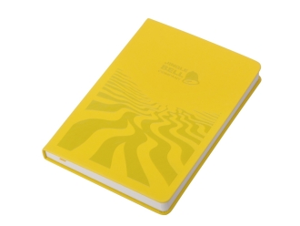 Изображение №3 | Бизнес-блокнот А5 «C2» soft-touch с УФ-печатью (желтый)