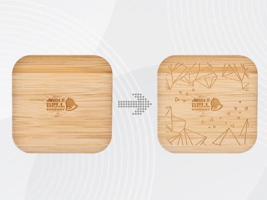 Изображение №3 | Eмкость для хранения «Flake» с гравировкой (бежевый, натуральный)