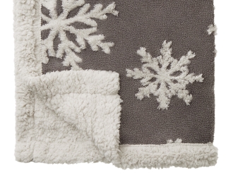 Изображение №4 | Плед Snowflake новогодний с капюшоном (серый)