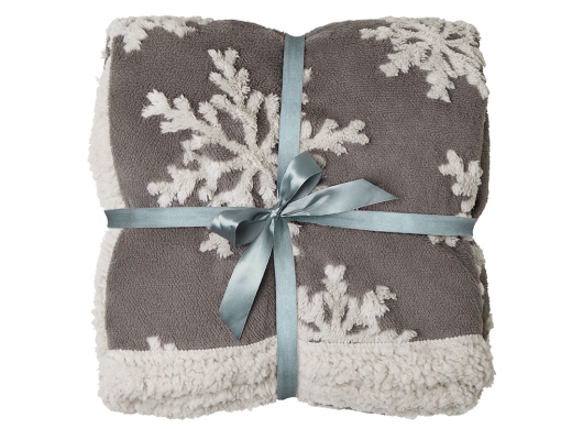 Изображение №11 | Плед Snowflake новогодний с капюшоном (серый)