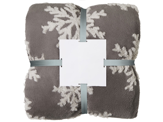 Изображение №12 | Плед Snowflake новогодний с капюшоном (серый)