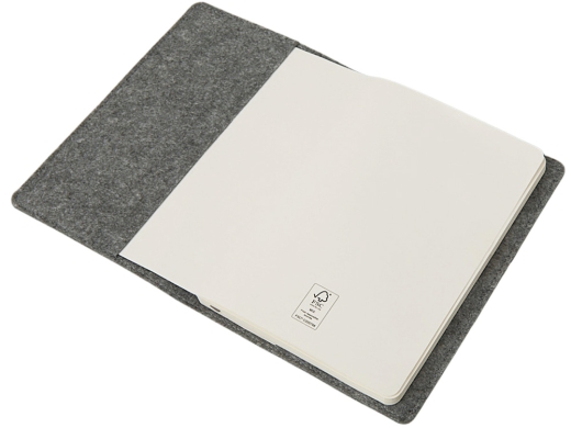 Изображение №8 | Двустороннее портфолио А5 «Felt» (серый)