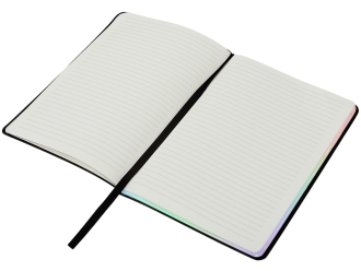 Изображение №5 | Блокнот А5 в гибкой обложке «Fellini» с голографическим срезом (черный)