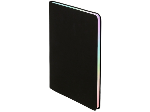 Изображение №2 | Блокнот А5 в гибкой обложке «Fellini» с голографическим срезом (черный)