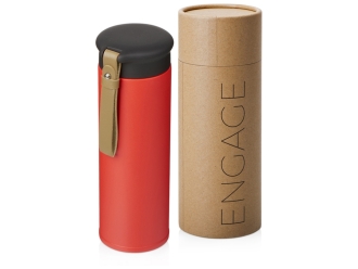 Изображение №8 | Набор «Draftea» с блокнотом, ручкой, термосом и чаем (коричневый, красный)