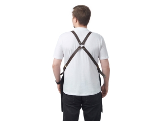 Изображение №2 | Фартук из канваса с карманами (черный)