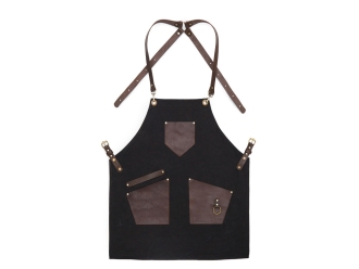 Изображение №4 | Фартук из канваса с карманами (черный)