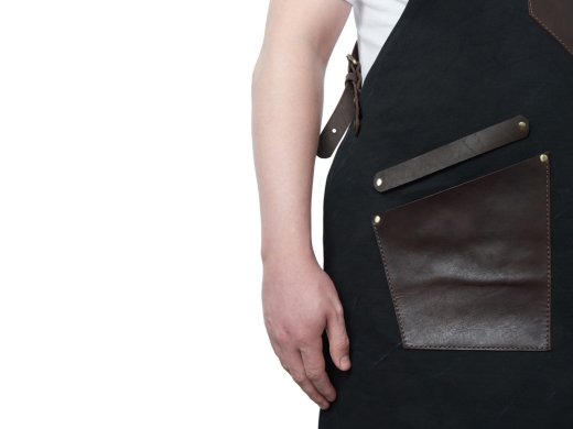 Изображение №6 | Фартук из канваса с карманами (черный)