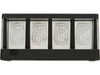 Изображение №7 | Часы с LED-подсветкой и беспроводной зарядкой «Cyber», 10 Вт (черный)