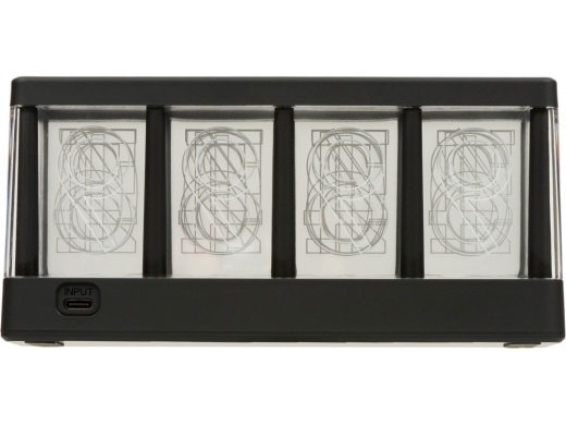 Изображение №7 | Часы с LED-подсветкой и беспроводной зарядкой «Cyber», 10 Вт (черный)