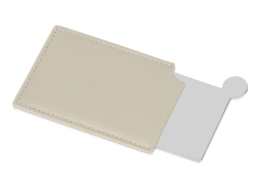 Изображение №2 | Зеркало в чехле «Style» (серебристый, бежевый)