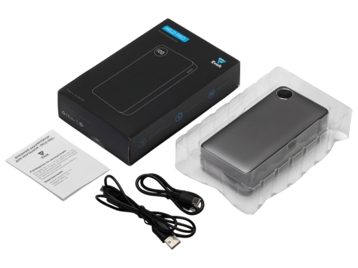 Изображение №8 | Внешний аккумулятор «Mild Pro» c быстрой зарядкой QC/PD, металлик soft-touch, 20 000 mAh (серый)