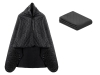 Изображение №6 | Плед-пончо 2-в-1 «Cappy» с капюшоном и мешком (черный)