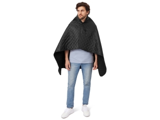 Изображение №3 | Плед-пончо 2-в-1 «Cappy» с капюшоном и мешком (черный)