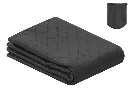 Изображение №12 | Плед-пончо 2-в-1 «Cappy» с капюшоном и мешком (черный)