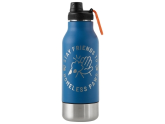 Изображение №1 | Вакуумный термос «Buddy» 3-в-1 для питомцев, 1000 мл, с гравировкой (синий)