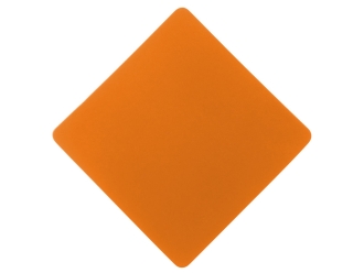 Изображение №1 | Патч «Ромб», soft-touch (оранжевый)