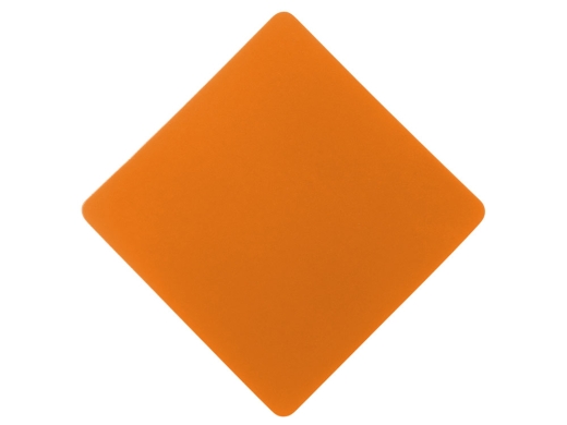 Изображение №1 | Патч «Ромб», soft-touch (оранжевый)