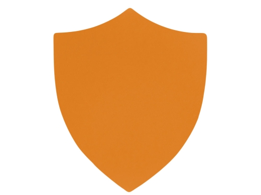 Изображение №1 | Патч «Щит», soft-touch (оранжевый)