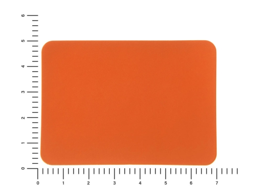 Изображение №2 | Патч «Прямоугольный», soft-touch (оранжевый)
