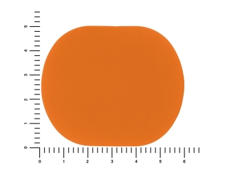 Изображение №2 | Патч «Овал», soft-touch (оранжевый)
