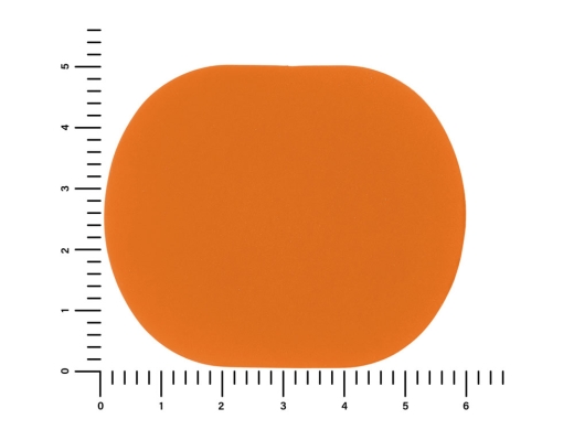 Изображение №2 | Патч «Овал», soft-touch (оранжевый)