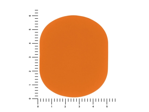 Изображение №3 | Патч «Овал», soft-touch (оранжевый)