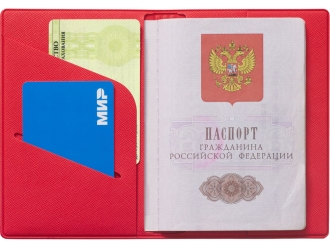 Изображение №5 | Обложка для паспорта «Favor» (красный)