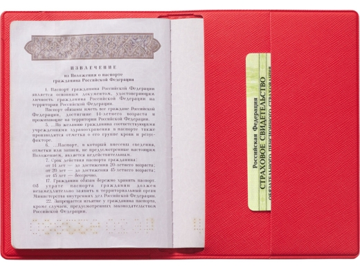 Изображение №6 | Обложка для паспорта «Favor» (красный)