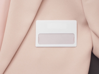 Изображение №3 | Магнитный пластиковый бейдж (белый)