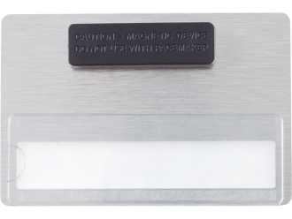 Изображение №2 | Магнитный металлический бейдж (серебристый)