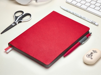 Изображение №12 | Ежедневник А5 датированный «Boston» на 2026 год (красный/серый)