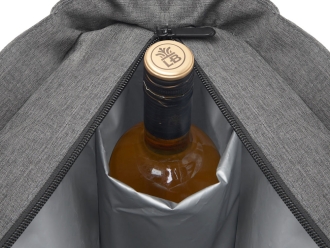 Изображение №7 | Набор для пикника Fabar сумка-холодильник и бамбуковый столик на ножках (серый, натуральный)