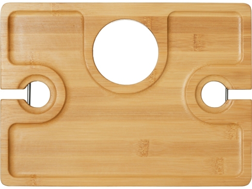 Изображение №10 | Набор для пикника Fabar сумка-холодильник и бамбуковый столик на ножках (серый, натуральный)