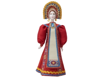 Изображение №9 | Подарочный набор: кукла фарфоровая, мёд с гецким орехом (красный)