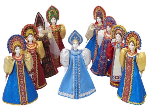 Изображение №5 | Подарочный набор: кукла фарфоровая, мёд с гецким орехом (красный)