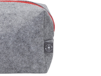 Изображение №8 | Органайзер для электроники и проводов «Felt» из RPET-фетра с ручкой (серый, красный)