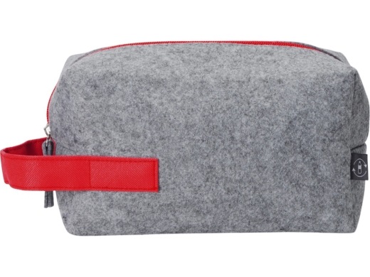 Изображение №6 | Органайзер для электроники и проводов «Felt» из RPET-фетра с ручкой (серый, красный)