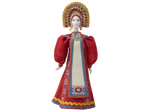 Изображение №9 | Подарочный набор: кукла фарфоровая, крем-мёд с лаймом и имбирем (красный)