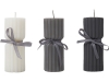 Изображение №4 | Набор свечей с гранями «Vela» (темно-серый, серый, белый)