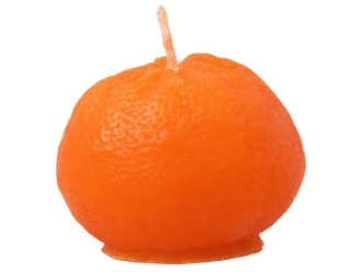 Изображение №4 | Набор свечей «Мандарины в сетке», без аромата (оранжевый)