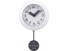 Изображение №1 | Настенные часы с маятником «Pendulum» с УФ-печатью (белый, серый)