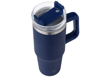 Изображение №6 | Термокружка «Крэнстон» с трубочкой и поворотной крышкой, 850 мл (темно-синий)